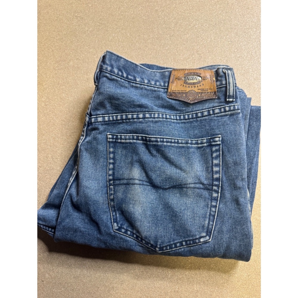 Pepe Jeans Matt Mens Blue Medium Wash Straight Leg Denim Jeans W42 L34 1609‎